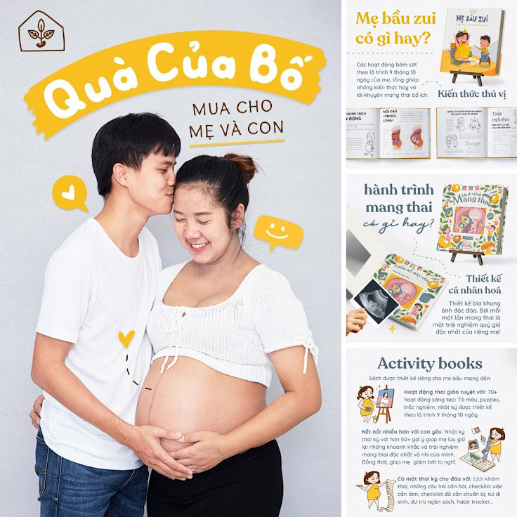 [A116] Dường thai bằng phương pháp tô màu - Sách Mẹ Bầu Zui