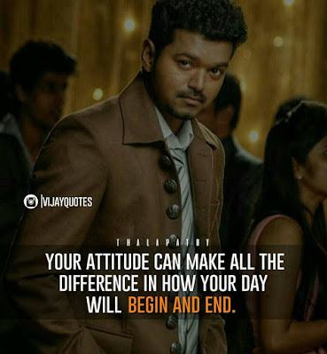 Vijay Your Attitude Begin and End | Top Vijay Quotes - Tamil Status Quotes
