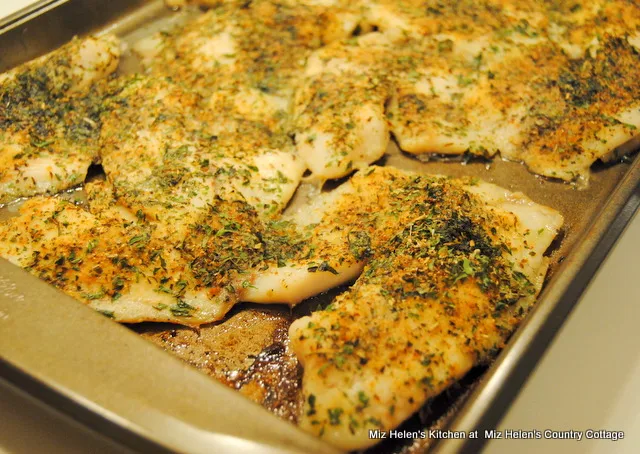 Sheet Pan Herbed Tilapia at Miz Helen's Country Cottage