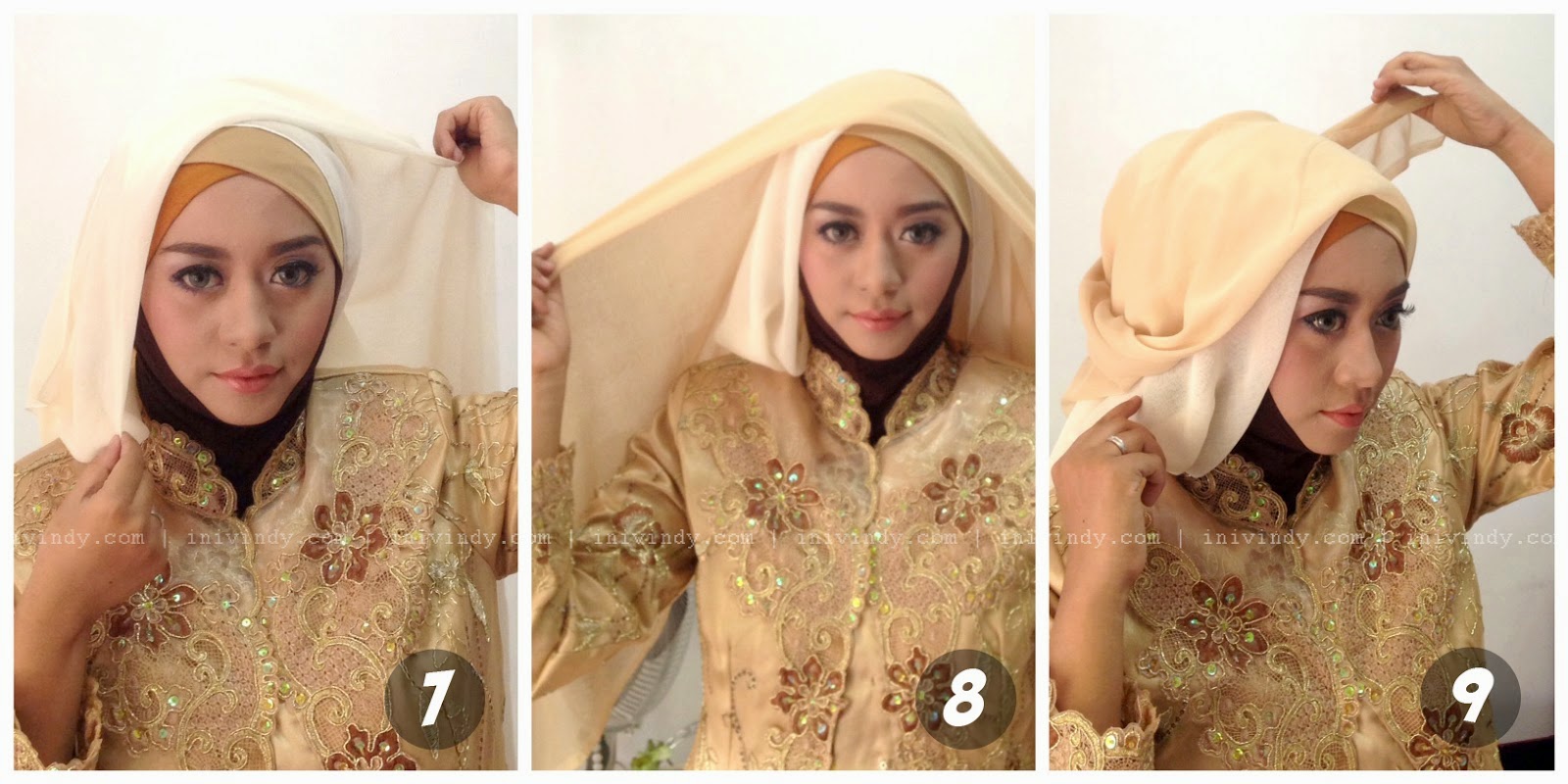 Tutorial Hijab Segi Empat Modern Untuk Kebaya Tutorial Hijab