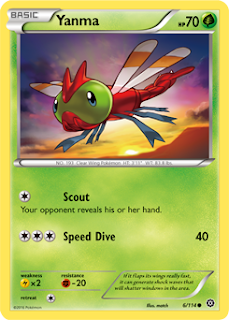 Yanma Steam Siege Pokemon Card