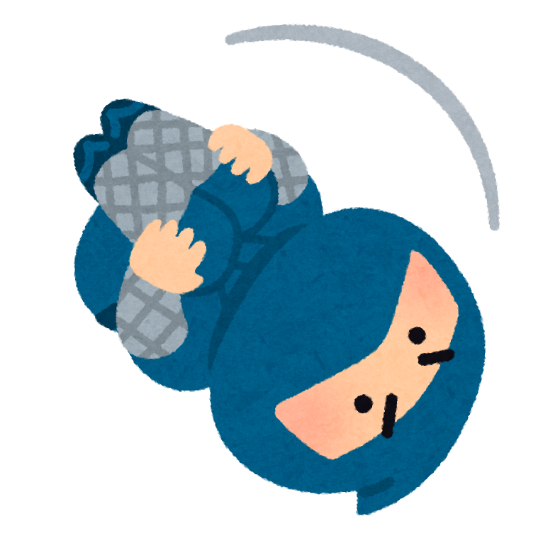 宙返りをする忍者のイラスト かわいいフリー素材集 いらすとや 宙返りをする忍者のイラスト かわいいフリー素材集 いらすとや