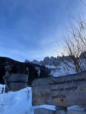 Passeggiata sulla neve parco Gigante Baranci