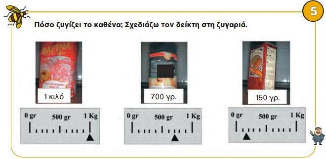 Κεφ. 41ο: Μέτρηση μάζας - Μαθηματικά Γ' Δημοτικού - από το https://idaskalos.blogspot.com