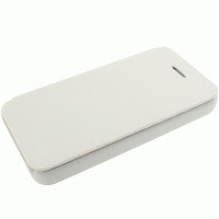 Leather Flip Cover Case iPhone 4 4s Putih