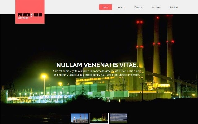 Power Grid Responsive web design template