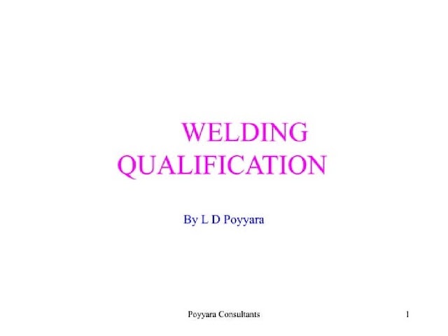 Welding Qualification - Important File- Download PDF