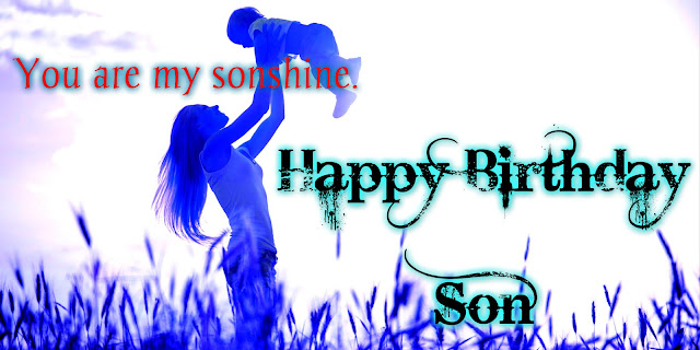 happy birthday son and mother love image