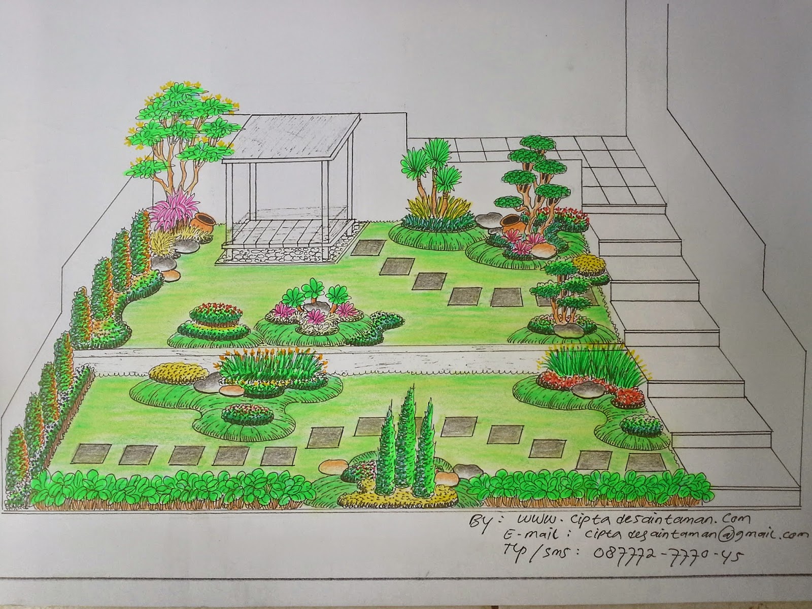 Design Landscape Tukang Tamantaman Rumah Arsitek Taman
