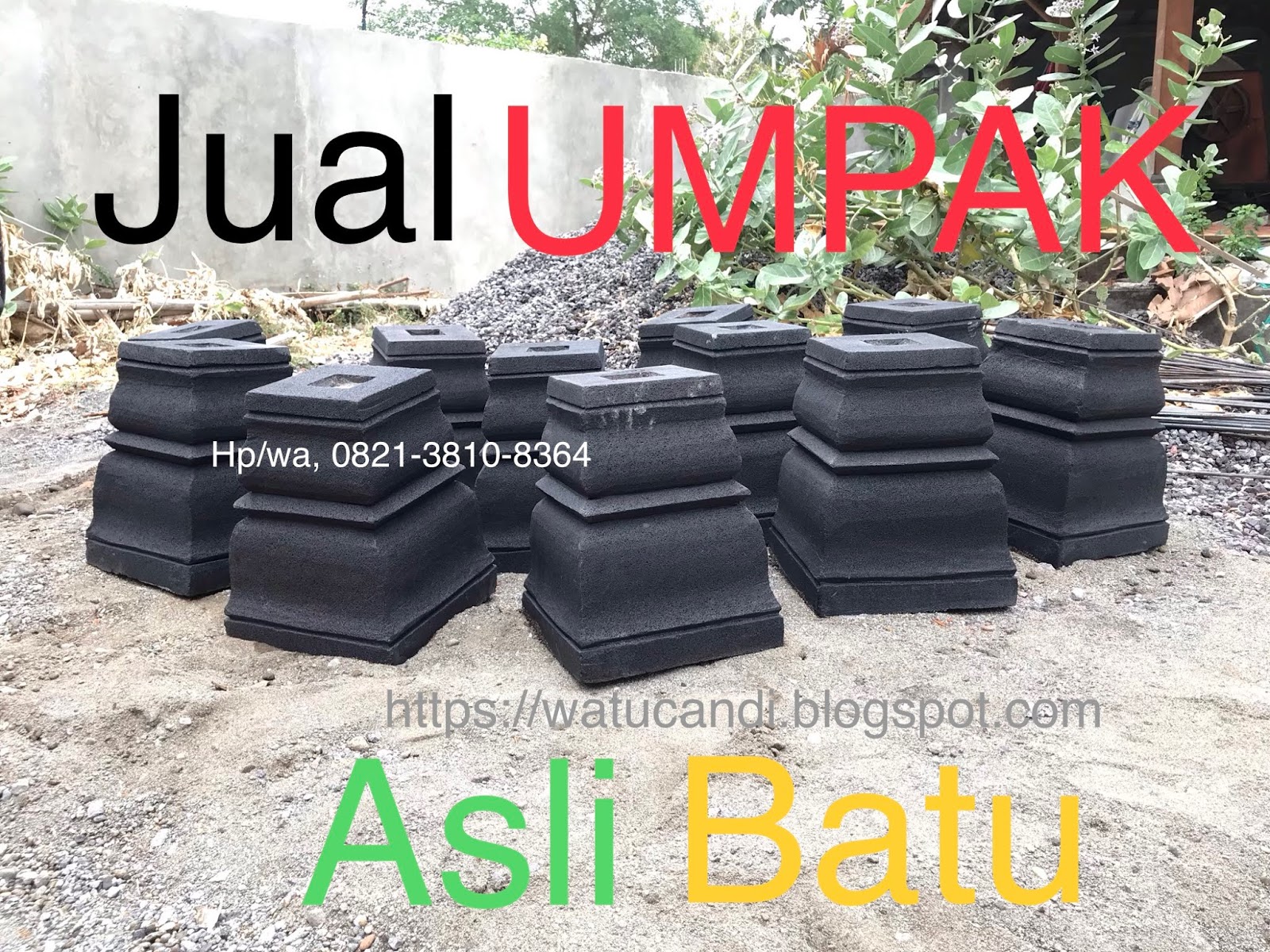 Pengrajin Umpak Batu Alas bangunan Kayu  Pengrajin Batu 