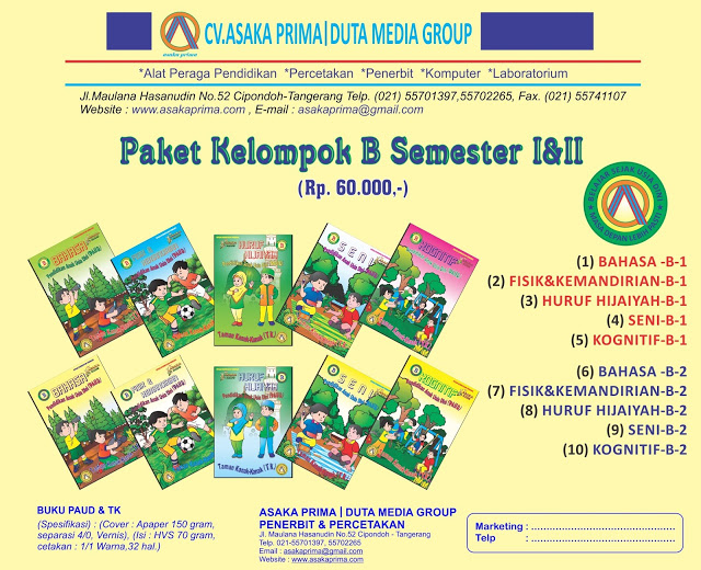 BUKU PAUD & TK ~ buku paud, buku tk,paud dan tk,buku pedidikan ,buku murah, paket buku paud, materi buku paud,penerbit buku,paket buku paud.