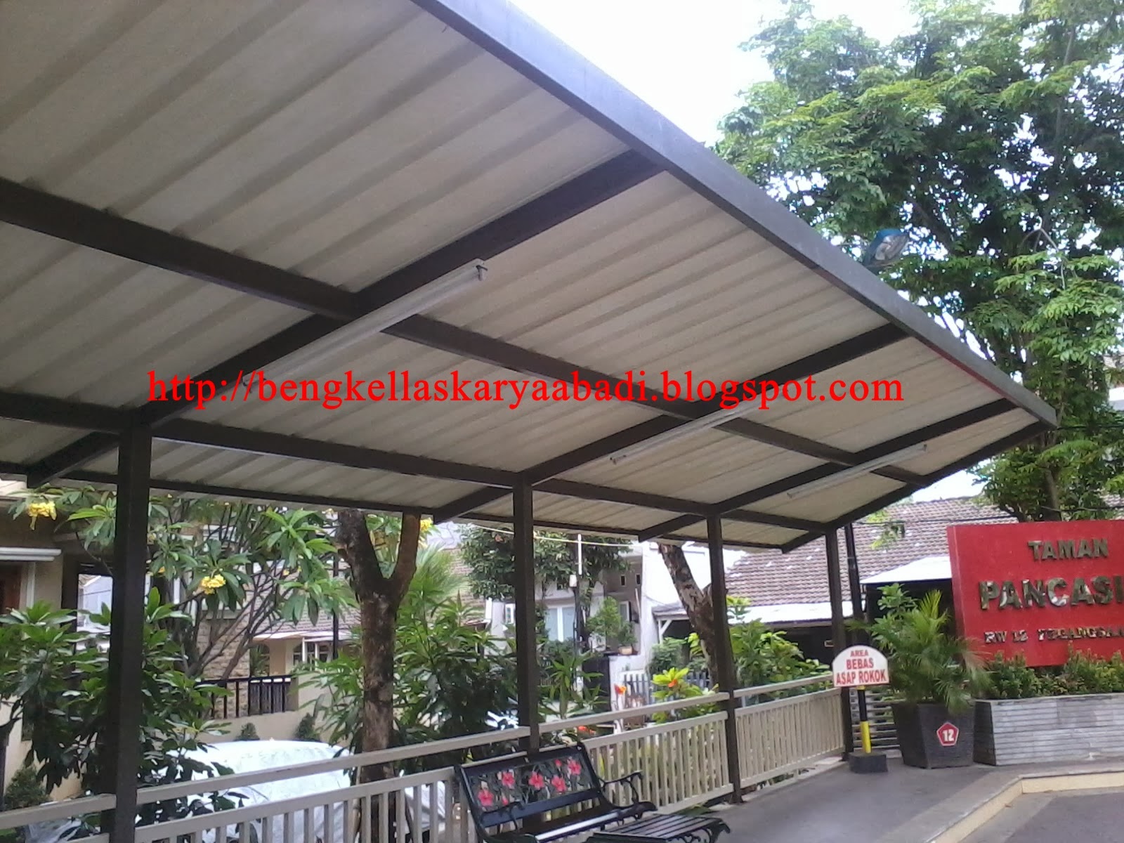 BENGKEL LAS KARYA ABADI MODEL DESIGN CANOPY KANOPI 