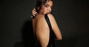 wamiqa gabbi sexy back backless black dress