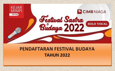 Pendaftaran Festival Sastra Budaya Kejar Mimpi Palembang 2022