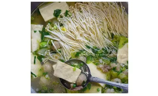resep sup tahu bakso enoki yang mudah dan rasanya gurih