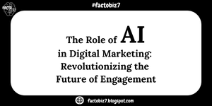 "The Role of AI in Digital Marketing: Revolutionizing the Future of Engagement" blog thumbnail image by FactoBiz