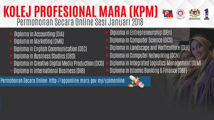Permohonan Secara Online Kolej Profesional Mara Kpm Sesi 2018