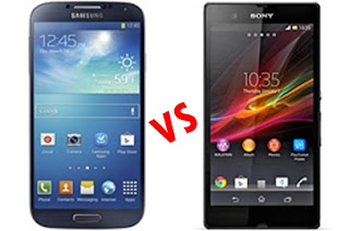 Samsung galaxy S4 home screen with android 4.2.2 vs Sony Xperia Z home screen with android 4.1.2 