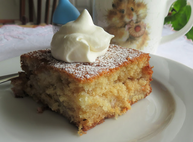 Rhubarb Buttermilk Picnic Cake