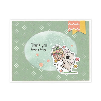 card created with Precious Moments—March Stamp of the Month