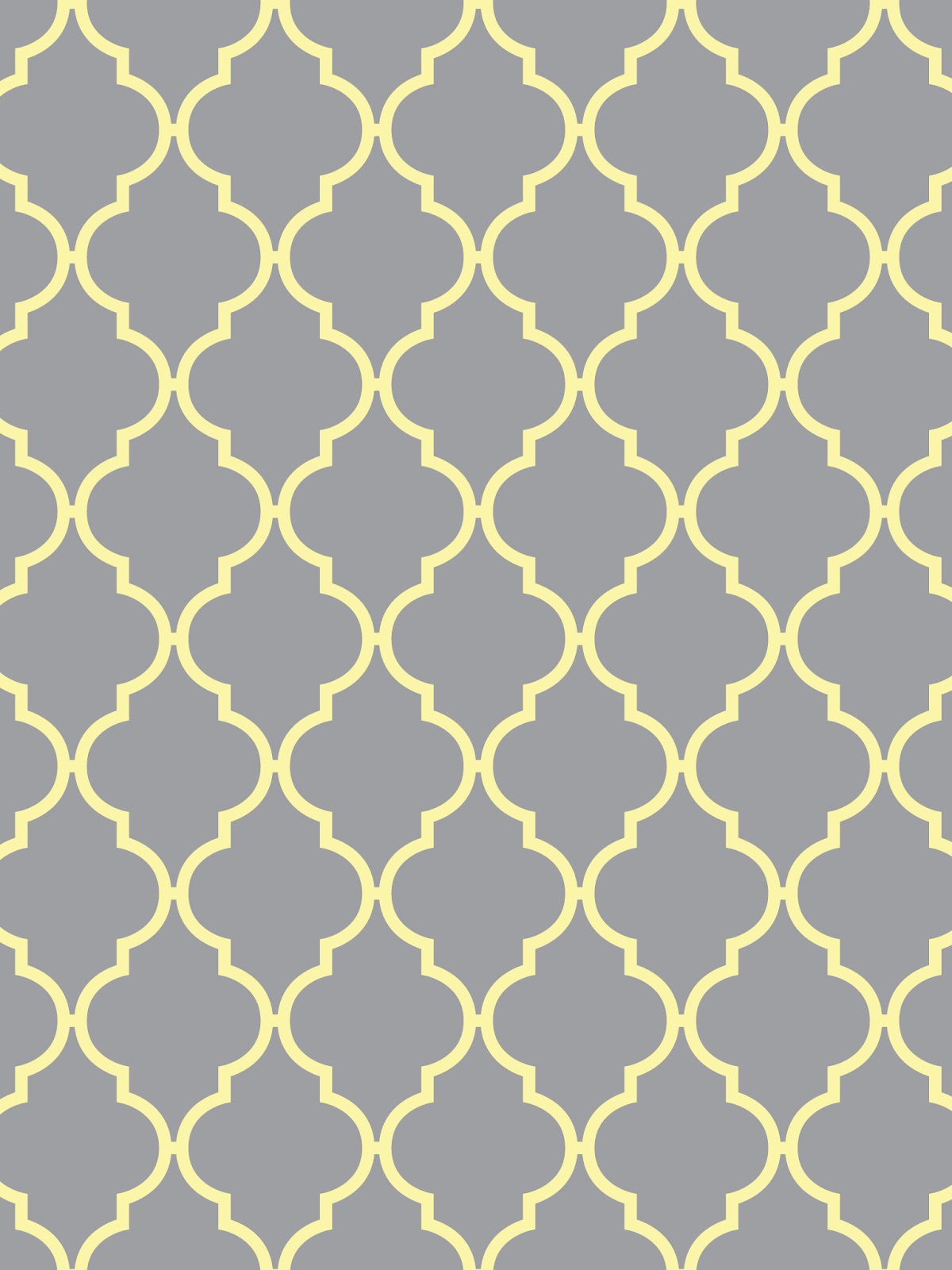 ... /Wallpapers: Quatrefoil...Light Gray with Yellow, Aqua, Pink, White