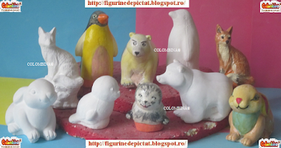 figurine ipsos animale polare de pictat