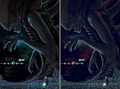 Alien Day 2016 Exclusive Alien Screen Prints by Mike Saputo x Mondo - Regular Edition & Variant