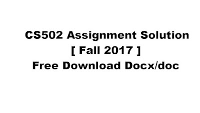 cs502-assignment-solution