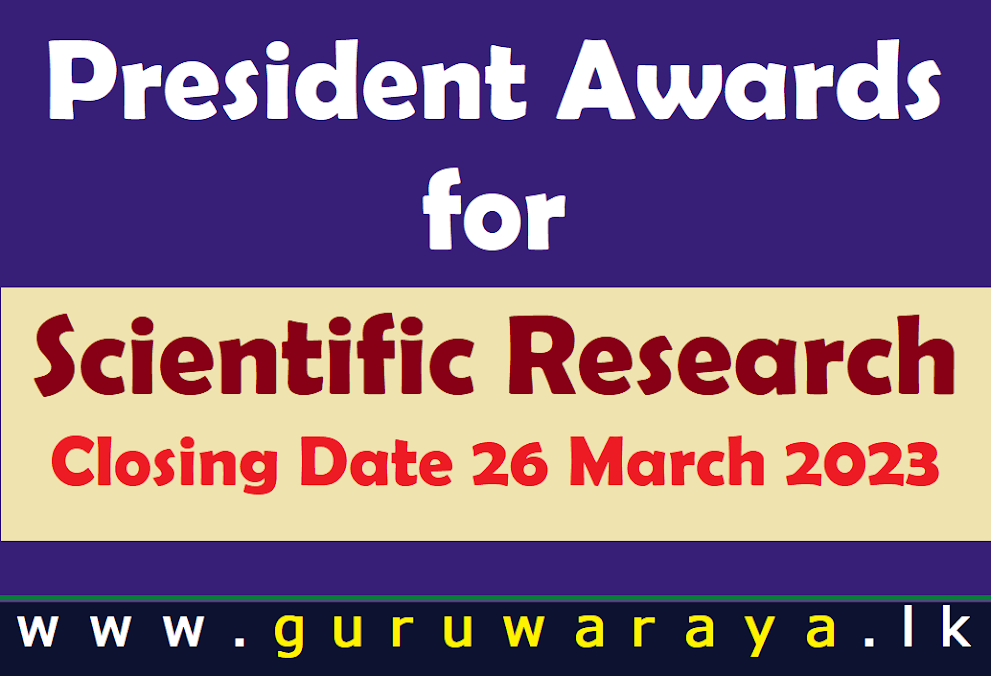 President Awards for Scientific Research
