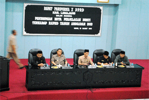 Ricuh Usai Sidang Paripurna Pembahasan RAPBD