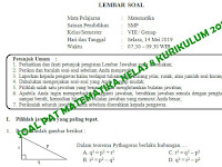 Soal Uts Matematika Kelas 8 Semester 2 Dan Pembahasannya