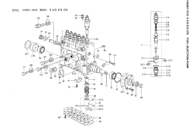 9410610376, 106067-1510 FUEL INJECTION PUMP ZEXEL