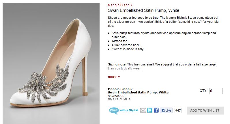 Labels Bella Swan Manolo Blahnik Wedding Shoes