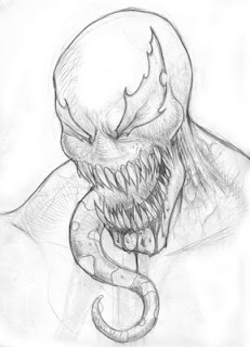 Spiderman Coloring Sheets on White Venom Colouring Pages