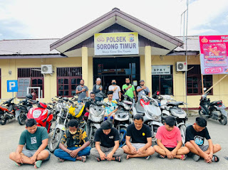 13 Motor Curian Dari 5 Terduga Pelaku Di Tangkap Team Paniki