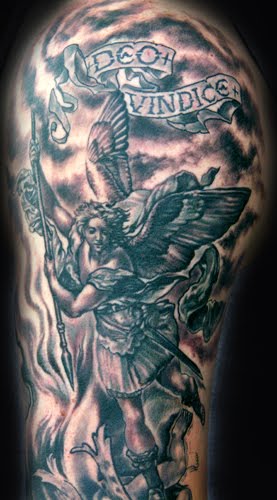 guardian angel tattoos for men. angel tattoos for men on chest