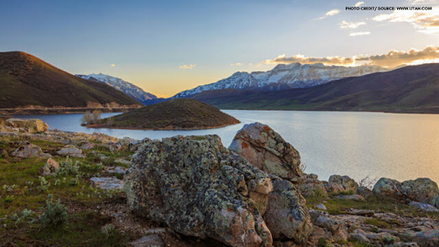 Island  in deer creek reservoir