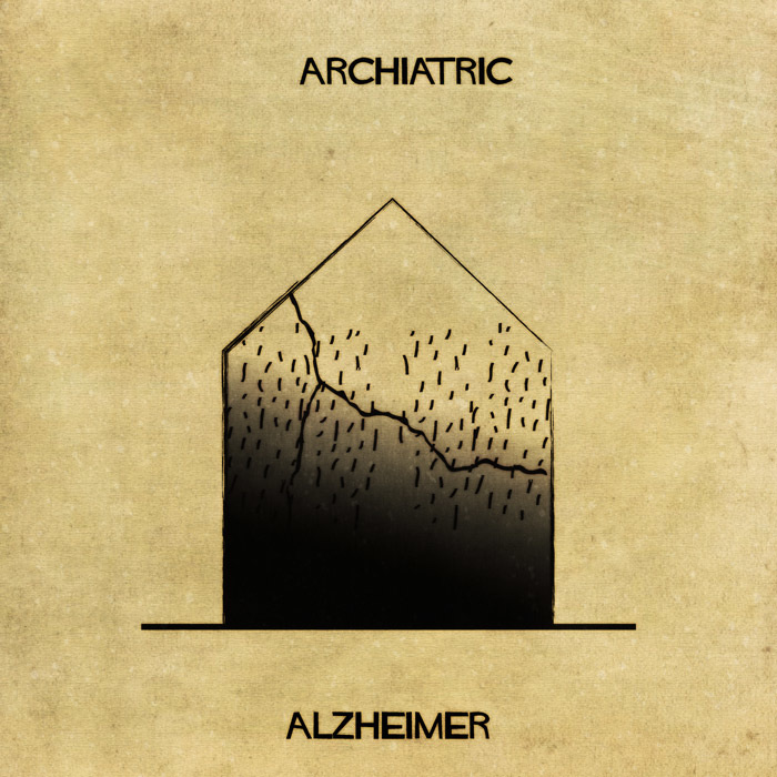 16 Mental Disorders Illustrated Through Architecture - Alzheimer