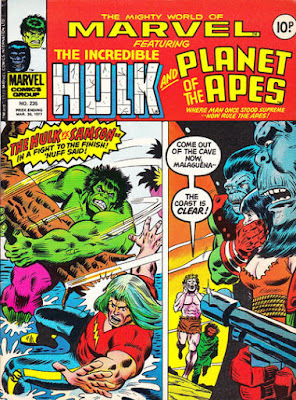 Mighty World of Marvel #235, Hulk and Planet of the Apes