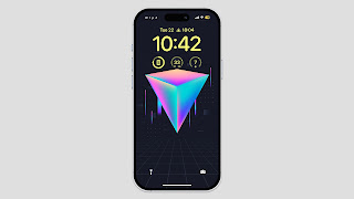 4K Phone Wallpaper | Futuristic Synth Vibe Geometric Design