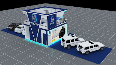 bespoke container exhibition stand