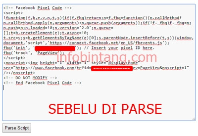 cara pasang pixel facebook