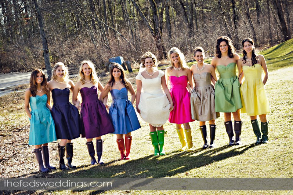 Rainbow chic bridal party So when Flair Boutique posted this photo on 