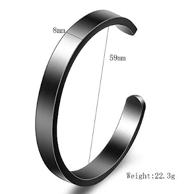  BRACELET FOR MEN BLACK COLOUR 