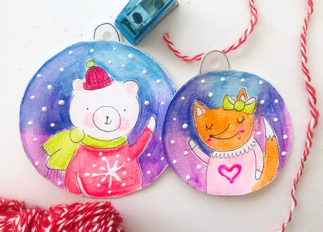 Snow Friends Ornaments | Linzer Lane Blog