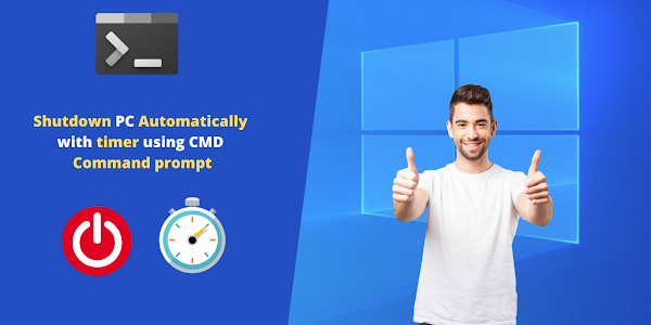 Shutdown pc automatically with timer using CMD Command prompt