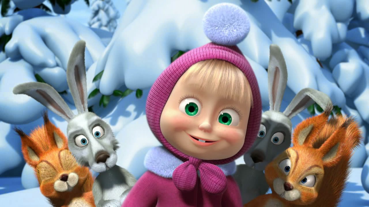 Wallpaper Atau DP BBM Masha And The Bear Terbaru Khusus Android 2015