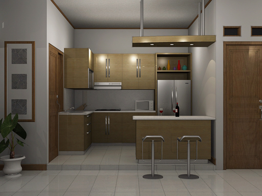 Desain Dapur  Minimalis  berlokasi di bandung Rumah Desain 