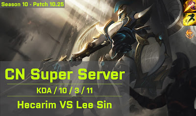 Hecarim JG vs Lee Sin - CN Super Server 10.25