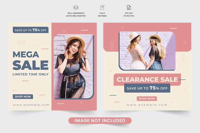 Fashion sale discount offer template free download